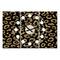 Designart Golden Leopard Fur Oversized Mid-Century Modern 3 Panel Wall Clock